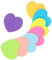 240 Blatt Herz Zettel Farbige Haftnotizen Aesthetic Klebezettel Herz Haftnotizen Leuchtende Notizzettel Sticky Notes Sticky Notes Pastell Notizzettel Klebend Selbstklebende Klebezettel Für Schule