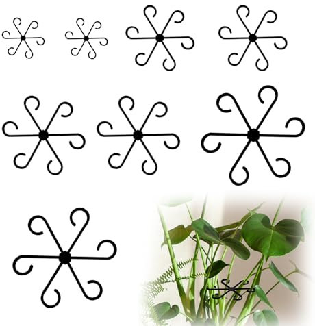 KASESSS 8 Pezzi Supporto per Piante, Supporto per Piante da Interno, Supporto Monstera, Supporti per Steli per Piante Rampicanti, Supporto per Gambo per Arrampicate per Crescere in Posizione Verticale