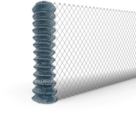 Italfence - Grillage simple torsion, galvanisé, sans picots défensifs, Clôture de jardin, 25m (Toutes les hauteurs) [Ø1,80mm, 120cm]