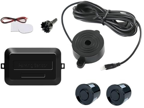 Sensore parcheggio PDC Kit sensori di parcheggio per auto 2 sensori di indicatori di avviso sonoro radar di retromarcia con schermo da 22 mm