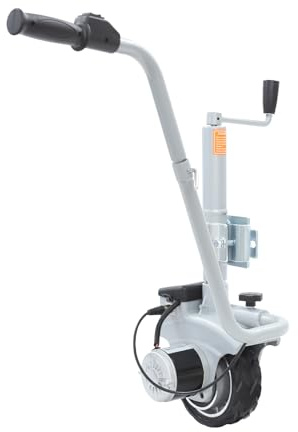Eieblek Ruota di supporto per rimorchio, 12 V, 350 W, ruota di supporto elettrica, portata massima 2270 kg, altezza regolabile, 6 – 7 m/min, per roulotte rimorchi