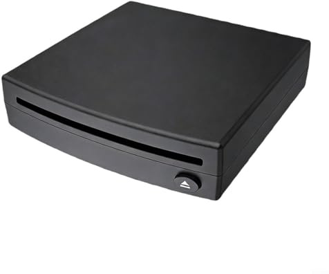 ComfyHarbor Lettore esterno portatile, per auto con connessione USB, riproduzione musicale senza perdite, design compatto in ABS e installazione Play, compatibile con DVD