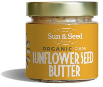 Organic Raw Sunflower Seed Butter by Sun & Seed - 200g - Smooth Seed Butter - Plant Based - Source of Omega - 100% Organic Sunflower Seeds - Palm Oil Free - Vegan Butter