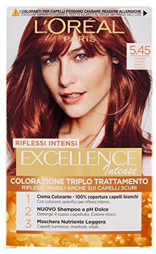 L'Oréal Paris Tinte Cabello Excellence Intense Castaño Claro Cobre Caoba 5.45