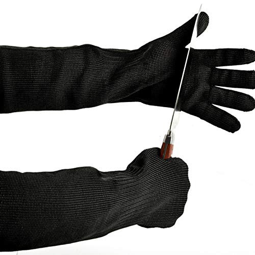 Guanti Resistenti al Taglio 1 Paio Di Guanti Anti-taglio, Metalli In Metalli In Acciaio Inox Metallica Da Taglio Da Cucina Macellaio Protezione Per La Protezione Della Sicurezza, Braccio Esteso