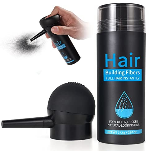 Hair Fibres Dark Brown, Professional Quality Fiber Hair Powder, Hair Loss Concealer for Thinning Hair for Women and Men
