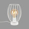 BRILONER Leuchten - Tischleuchte, Tischlampe, Nachttischleuchte, Nachttischlampe, Schreibtischlampe, 1x E27, inkl. Kabelschalter, Weiß, 175x256mm (DxH), 7026-016