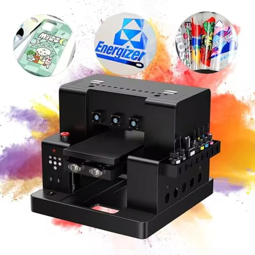 Mai LELU A3 UV Printer UV DTF Printer UV Stickers Printing Machine Support UV Raised Printing, with Bottle Holder + 2500ml Ink + Software