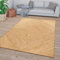 TT Home Wohnzimmer Teppich Jute Naturfaser Handgearbeitet Sisal Boho Stil Geometrisch, Farbe:Beige Braun, Größe:160x230 cm
