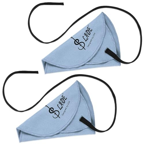 2 PCS Flute Cleaning Cloth, Saxophone Clarinet Trumpet Flute Cleaning Kit, Clarinet Cleaner for Inside Tube Suitable Piccolo Flute Sax Saxophone