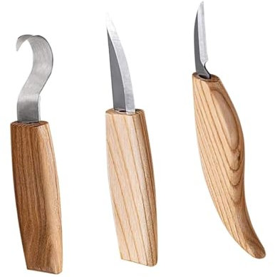 OSALADI 3 Pezzi taglierino a scalpello per intagliare a mano strumento da intaglio coltello da taglio strumento di intagliati a mano taglierino in acciaio