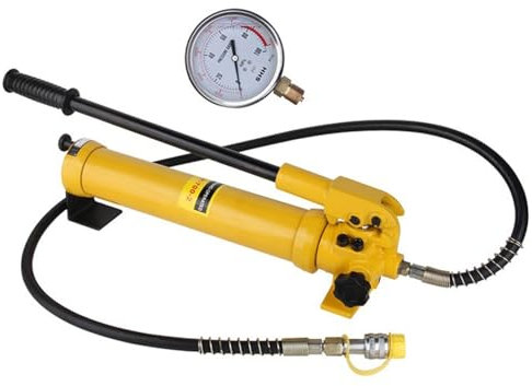 Bomba manual hidráulica, bomba de aceite de alta presión, estación de bomba hidráulica pequeña(Manual pump CP-700 2 with meter)