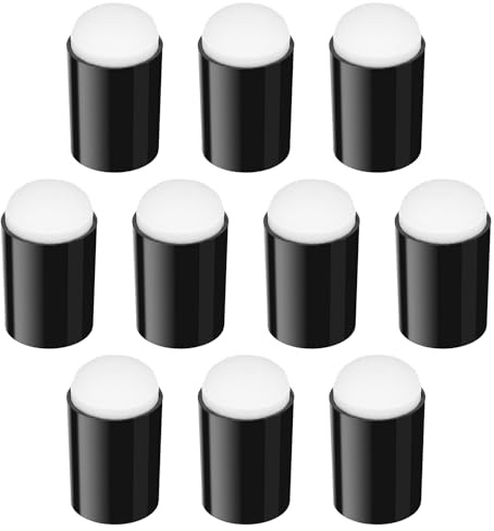 Mabor 10Pcs Finger Paint Daubers Sponge, Face Painting Sponges for Crafting DIY, Stencil Sponges for Card Making Stamping Ink
