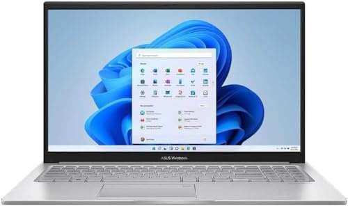 ASUS Vivobook 15 Laptop: 15.6 Full HD Display, Latest Generation Intel Core 5 120U, 16GB RAM, 512GB SSD, Wi-Fi 6, Windows 11 Home, Silver