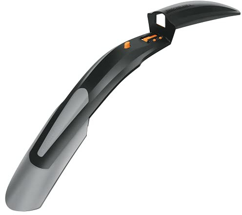 SKS GERMANY SHOCKBLADE , Schutzblech mit breitem Spoiler, (Quick-Release-Befestigung, Spritzschutz aus 2-Komponenten Kunststoff), schwarz,29 + 27,5 PLUS