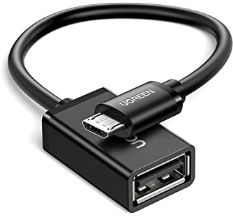 UGREEN Cable OTG Micro USB Android, Adaptador Micro USB 2.0 OTG Macho a Hembra Convertidor para Tablet Samsung Galaxy Tab S2, Teléfono Móvil, Cámara DJI Spark, Grabadora de DV