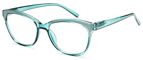 NEW VISION Occhiali da Lettura Donna, Occhiali Luce Blu, Occhiali da Lettura, UV400 Occhiali anti Luce Blu per Uomo Donna, NV1157 (TIFFANY, 2.5, x)