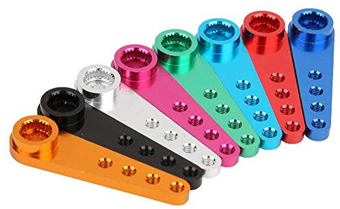 Tbest Servo Horn Arm, 25T RC Servo Arm Zubehör Aluminiumlegierung für Futaba/JR RC 8 Farben