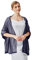vimate Navy Blue Shawls for Women Wedding, Soft Dark Blue Evening Wrap Shawl Capes for Dress (US-Navy & Silver)