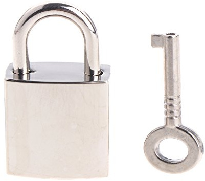 BYUTFA Vintage kleines quadratisches Schloss mit Schlüssel, Mini-Vorhängeschloss aus Metall für Wunschschloss für Tasche, Koffer, Gepäck, Tagebuch, Buch, Schmuckschatulle