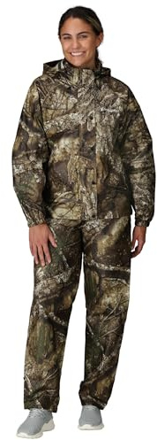 FROGG TOGGS Women's Classic All-Purpose Waterproof Breathable Rain Suit, Realtree APX, Medium