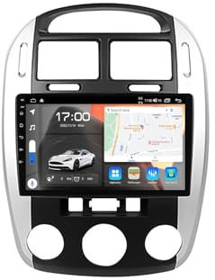 HYNMSM Para K-ia Cerato 1 LD 2004-2008 Radio Estéreo para Automóvil 2 Din Inalámbrico Carplay Android Auto 9 Pantalla Táctil IPS Completa HD Visión Trasera en Vivo/BT 5.0/WIFI/4G SIM/DVR/GPS/SWC/OBD