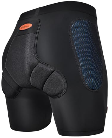 BenKen 3D EVA Protection Butt Pad, Sport Protection Shorts, Anti-Collision Ski Protective Equipment for Women and Men, Impact Resistant Protective Padded Shorts for Snowboard, Skating, Roller Skating