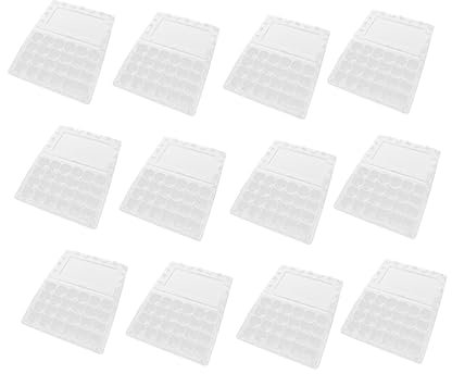 SHINEOFI 12Pièces Porte Œufs de Transparent Conteneur de Stockage Plastique Boîte de Rangement pour Œufs Empilable et Sécurisée pour Réfrigérateur et Placard