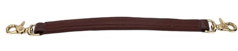 CHICIRIS Sangle de Selle Anglaise, Cuir Professionnel en Cuir bouclé la Manche de sécurité de la Sangle pour Siège D'équilibre Lorsque L'équitation pour Les Débutants et Les Enfants (Brown)