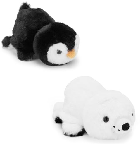 Zappi Co 15cm Reversible Seal to Penguin Plush Toy | 2-in-1 Arctic Animal Flip Stuffed Animal | Soft Ocean/Polar Mood Plushie