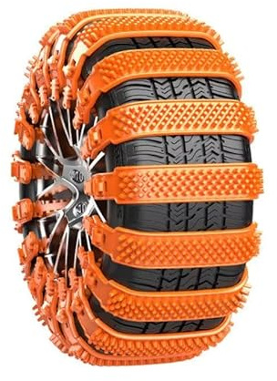 HBANMK Schneeketten für BMW X3 2010 2011 2012 2013 2014 2015 2016 2017, Anti-Rutsch Winterreifen Reifenketten, Wiederverwendbare Auto Einstellbare Ketten Reifen Schneekette für Auto, LKW, SUV