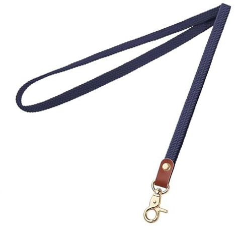 Wcawnlt Cordón Cuello para Key, Lanyard Elástico Trenzado Azul con Clip Giratorio 360°, Correa Resistente para Llaves, Móvil y Accesorios de Uso Diario