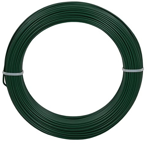 Corderie Italiane 2014065-00 De Alambre De Hierro Plastificado, 1,6 Mm, 100 Mt, Verde