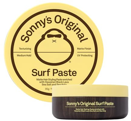 Sun Bum Sonny's Original Surf Paste - Matte Finish Hair Styling Paste - Medium Hold - 3 oz