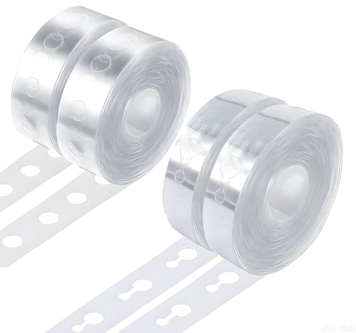 4 Rolls Balloon Arch Strips,Balloon Arch Kit,5M Balloon Arch Tape | Balloon Garland Strip Kit for Birthday,Party,Wedding,Baby Shower,Graduation Decoration(Single Hole*2+Double Hole*2)