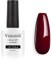 Vnicesli UV Nagellack Rot, Gel Nagellack Dunkelrot, UV LED Soak Off Gel Nägel Nageldesign Manicure Lacquer Varnish 10ml