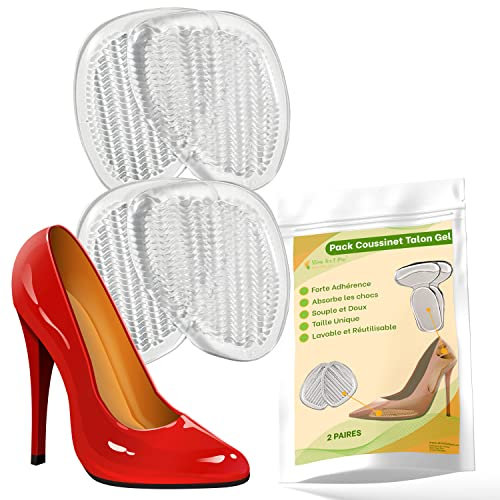Demi Semelles chaussures Femme Avant Silicone | Coussinets Antidérapants pour Réduire Pression du Pied et Soulagement Talons Hauts, Escarpin, Sandalette, Nu pied, Chaussure Trop Grande