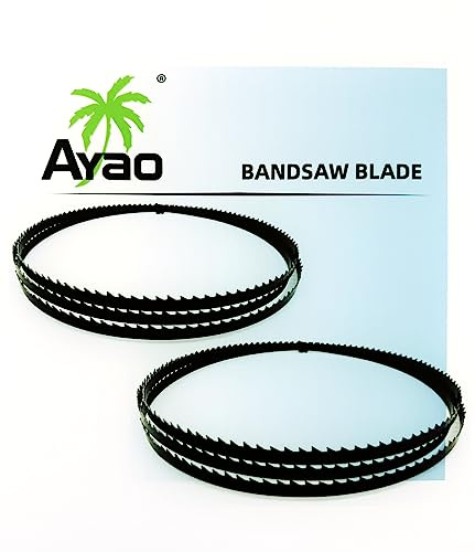 AYAO Bandsägeblatt, geschliffen, 1065 mm x 3,5 mm x 12 TPI (2 Stück)