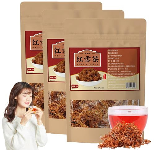 Goldene Seide Roter Schneetee - Natürlicher Roter Schneetee (3pcs)