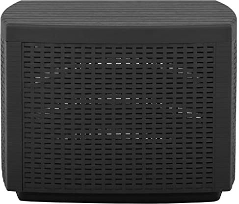 HETFTJN Camping Tisch Klein Campingtische Kleiner Tisch Outdoor Loungetisch Outdoor - Gartentisch Grau 53x53x40 cm Kunststoff für Terrasse Balkon Outdoor Speisesaal