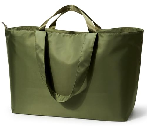 KALIDI Vikbar resväska XXL, 60 L extra stor duffelväska bärväska övernattning kappsäck weekendväska med dragkedja lätt för kvinnor resor, strand, camping