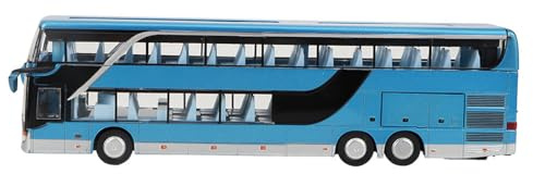 Jauarta Electric 1:32 ALLIAG DOUBLEDECKER Bus MODEAU Jouet avec de la Musique Légère pour Les Enfants Gift Kids (Bleu)