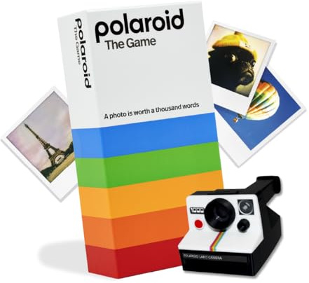 The Polaroid Game – Fun Storytelling Party Game with 120 Photo Cards & Electronic Polaroid Timer – Creative Family Board Game for Ages 7+ – Memory & Recall Challenge for 3+ Players