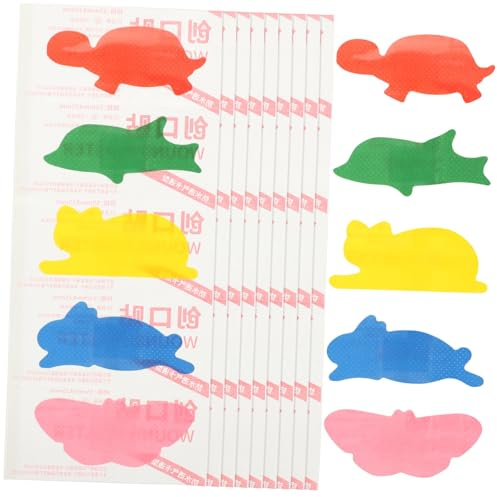 UKCOCO Curita De Color Forma De Animal Vendas Adhesivas Pequeñas Para Heridas Vendas De Colores Para Uso Infantil Parches Hemostáticos Transpirables Para Uso Casero Por Caja