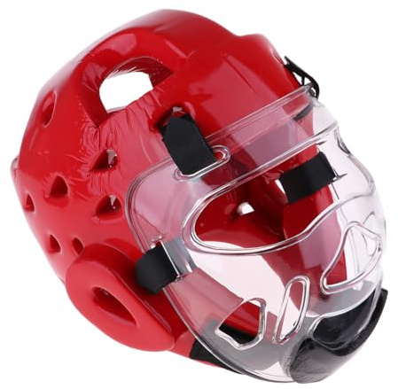 RCGOFOLLOW Casco de Lucha Libre Hecho de Cuero sintético con Forro Interior, Buena Elasticidad, Resistente al Desgaste, para Muay Thai u Otros Deportes, Casco esquí y Snowboard para niños y jóvenes,