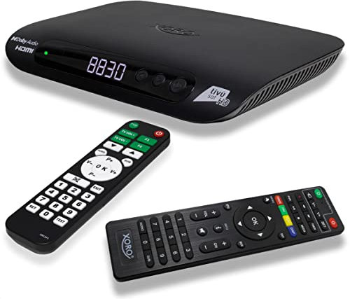 XORO HRS 8830 Comfort - Decoder Ricevitore Digitale Satellitare, HDMI e Scart, Certificato Tivusat HD, DVB-S2 Con Card, Inclusa e 2 Telecomandi 2 in 1, Nero