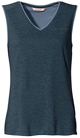 VAUDE Damen Women's Essential Top, Dark Sea Uni, 44 EU