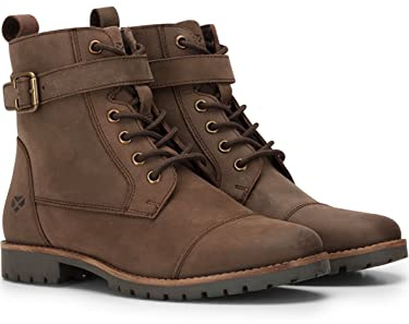 Hoggs of Fife - Ladies Leather Ankle Boots, Bridle Buckle Ankle Boots for women, Leather, zip, lace up chunky womens boots (uk_footwear_size_system, adult, women, numeric, medium, numeric_6_point_5)