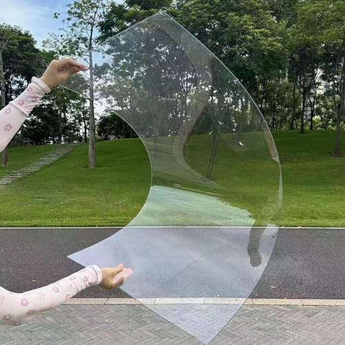 NIANXINN Transparent Feuille de Toiture de Polycarbonate,Plaque de Verre Acrylique,1,2mm épais,PC Panneaux Remplacement,Aux UV Imperméable,pour Serre Jardin,Faciles à Couper (100cm x 12m)