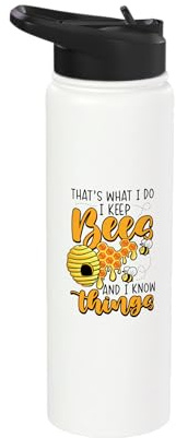 Beekeeping Hive Apiarist Honeybee Bee Lover Beekeeper Stainless Steel Insulated Water Bottle